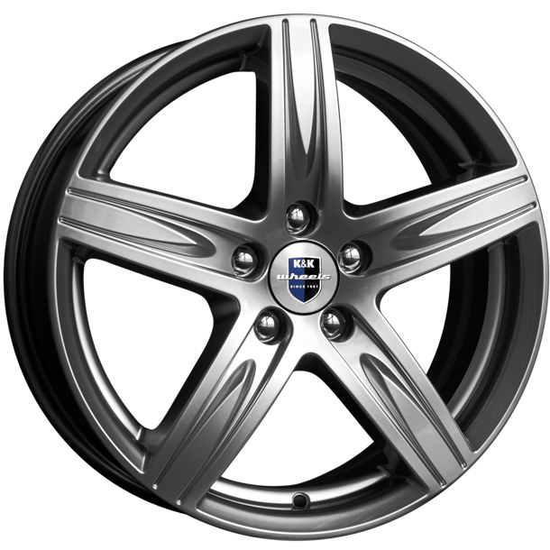 Диск литой R16 6.5J 5x114.3/66.1 ET40 КИК Андорра алмаз черный 4921 КИК ...