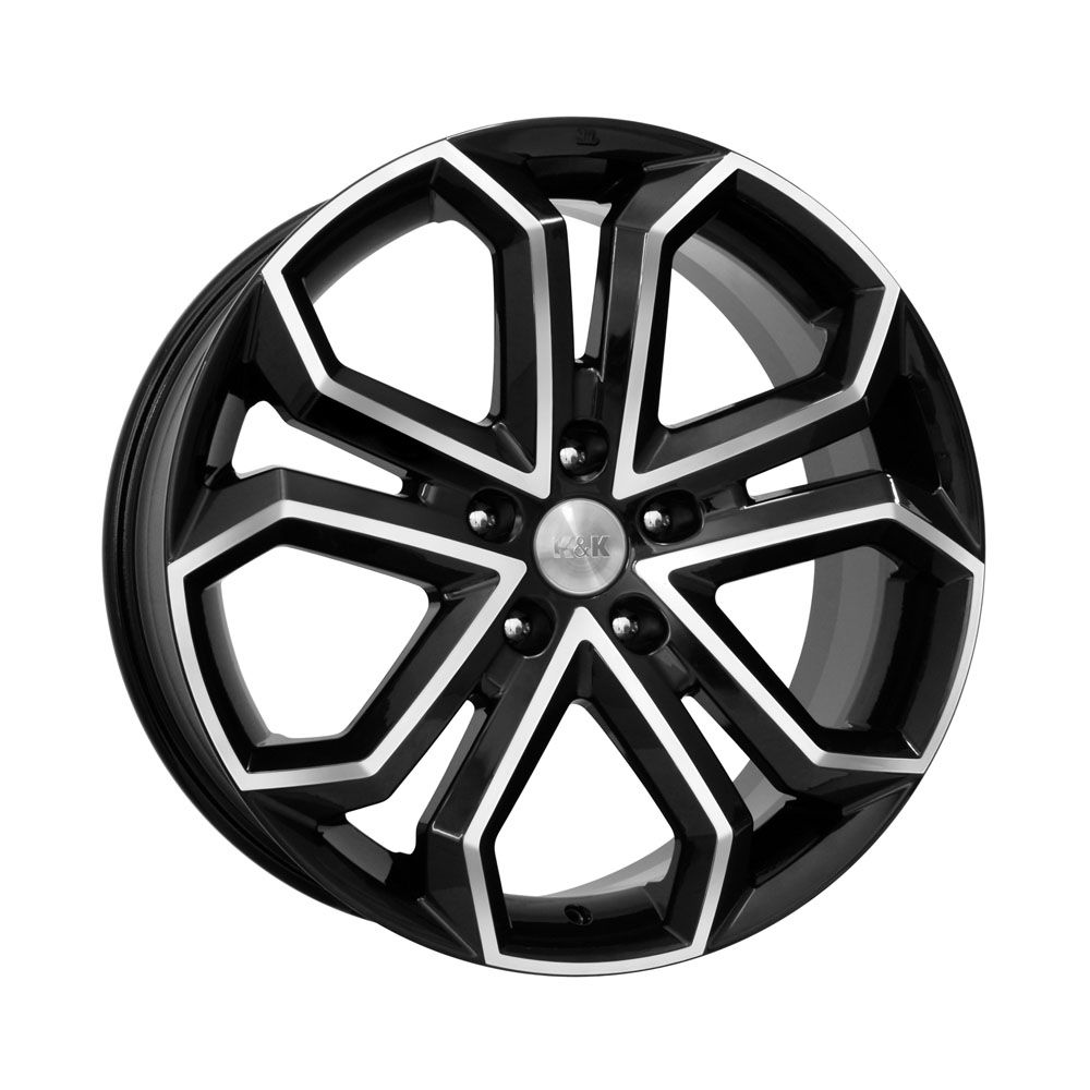 Диск литой R19 8.5J 5x114.3/60.1 ET35 КИК Пандора Алмаз черный ...