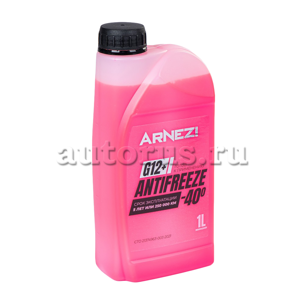 Антифриз ARNEZI Red G12+ готовый -40 красный 1 л N0002001
