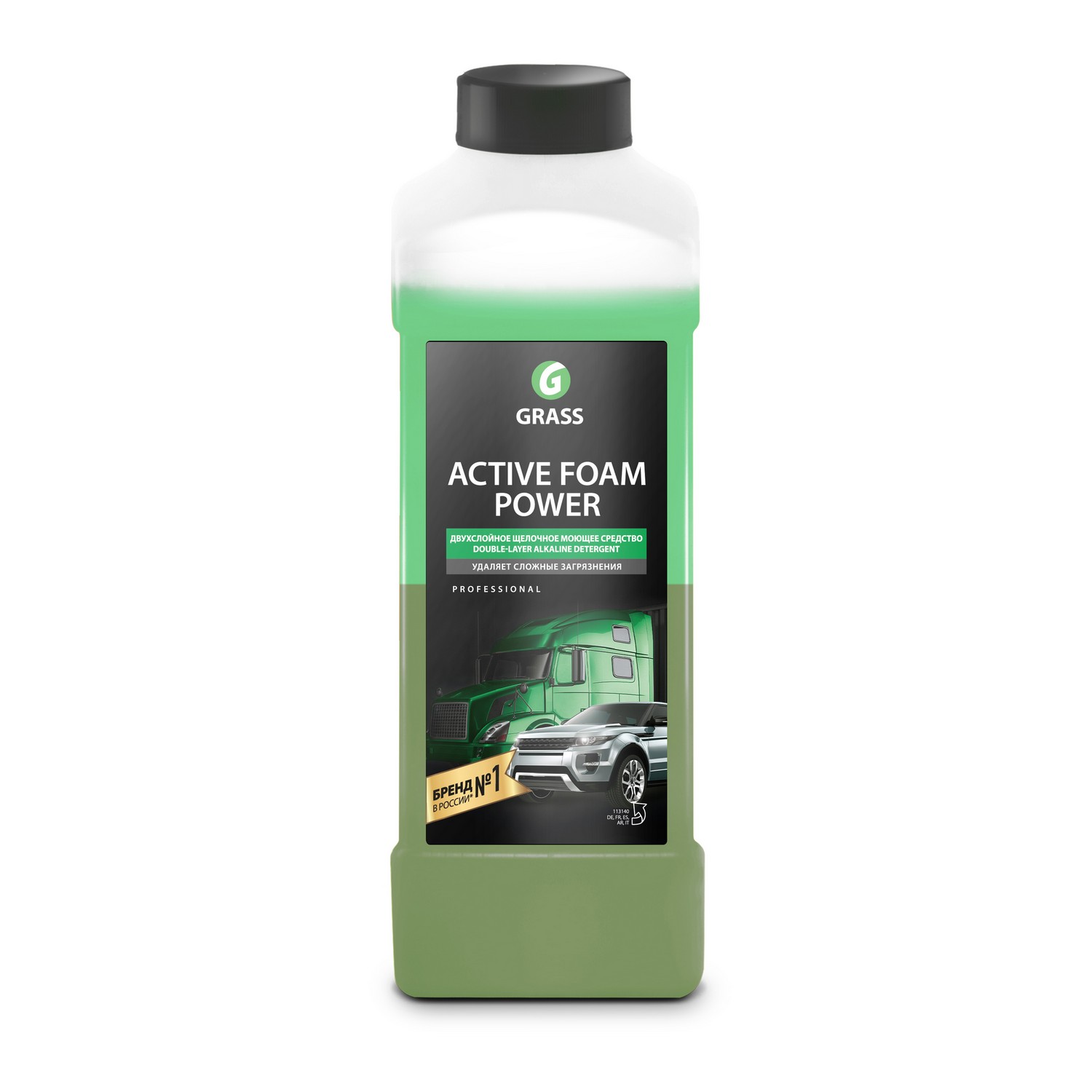 GraSS 113180 Автошампунь Active Foam GEL+ для бесконтактной мойки  концентрат 1л