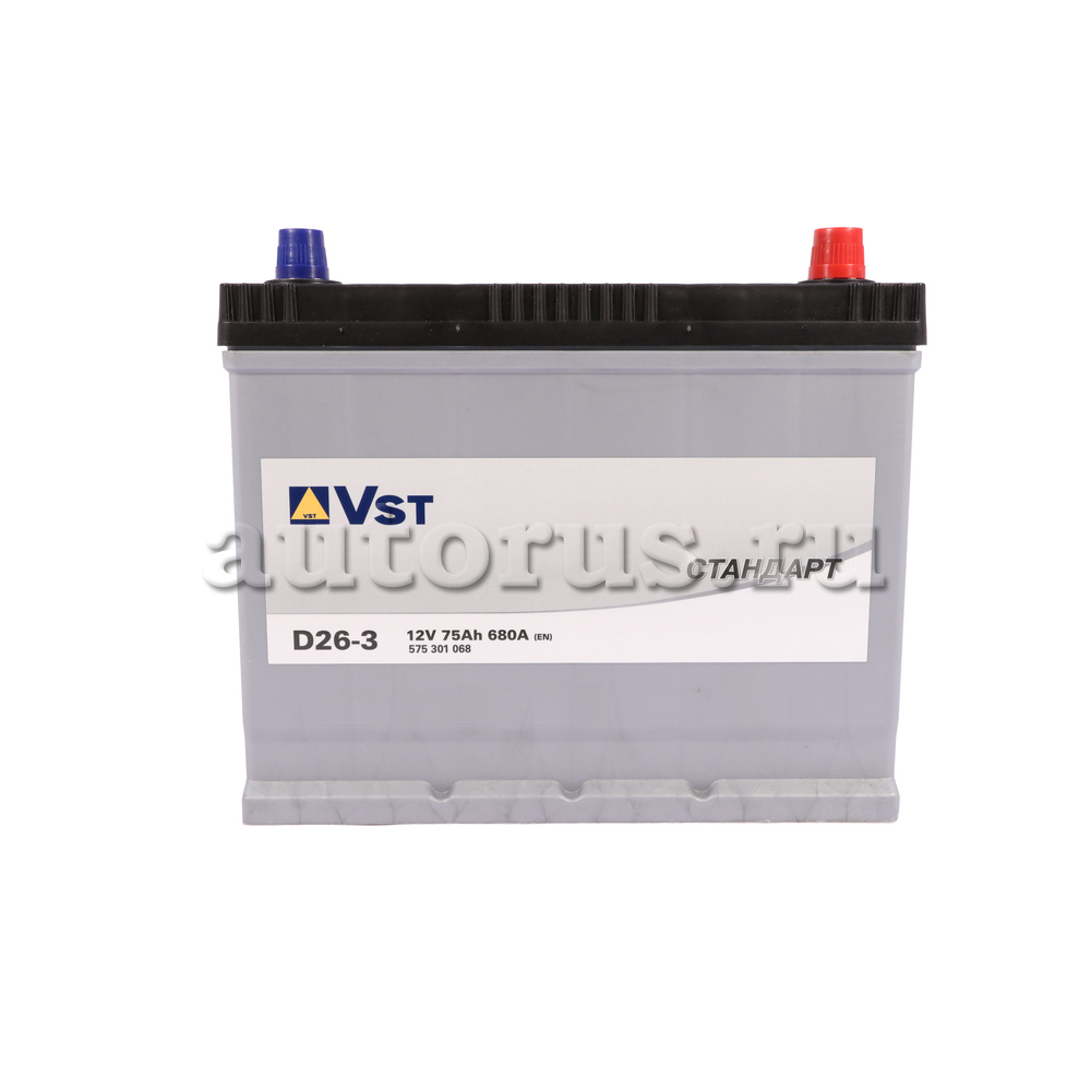 VST 575301068 Аккумулятор 12 V, 75 А/ч, 680А, обратная полярность