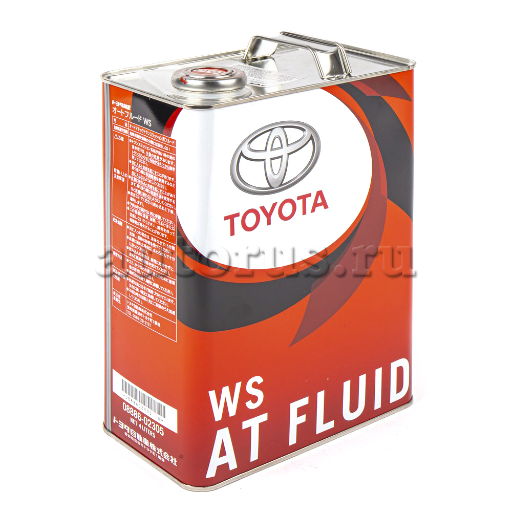 Масло трансмиссионное TOYOTA AUTO FLUID WS 4 л 08886-02305 TOYOTA артикул  08886-02305 - цена, характеристики, купить в Москве в интернет-магазине  автозапчастей АВТОРУСЬ