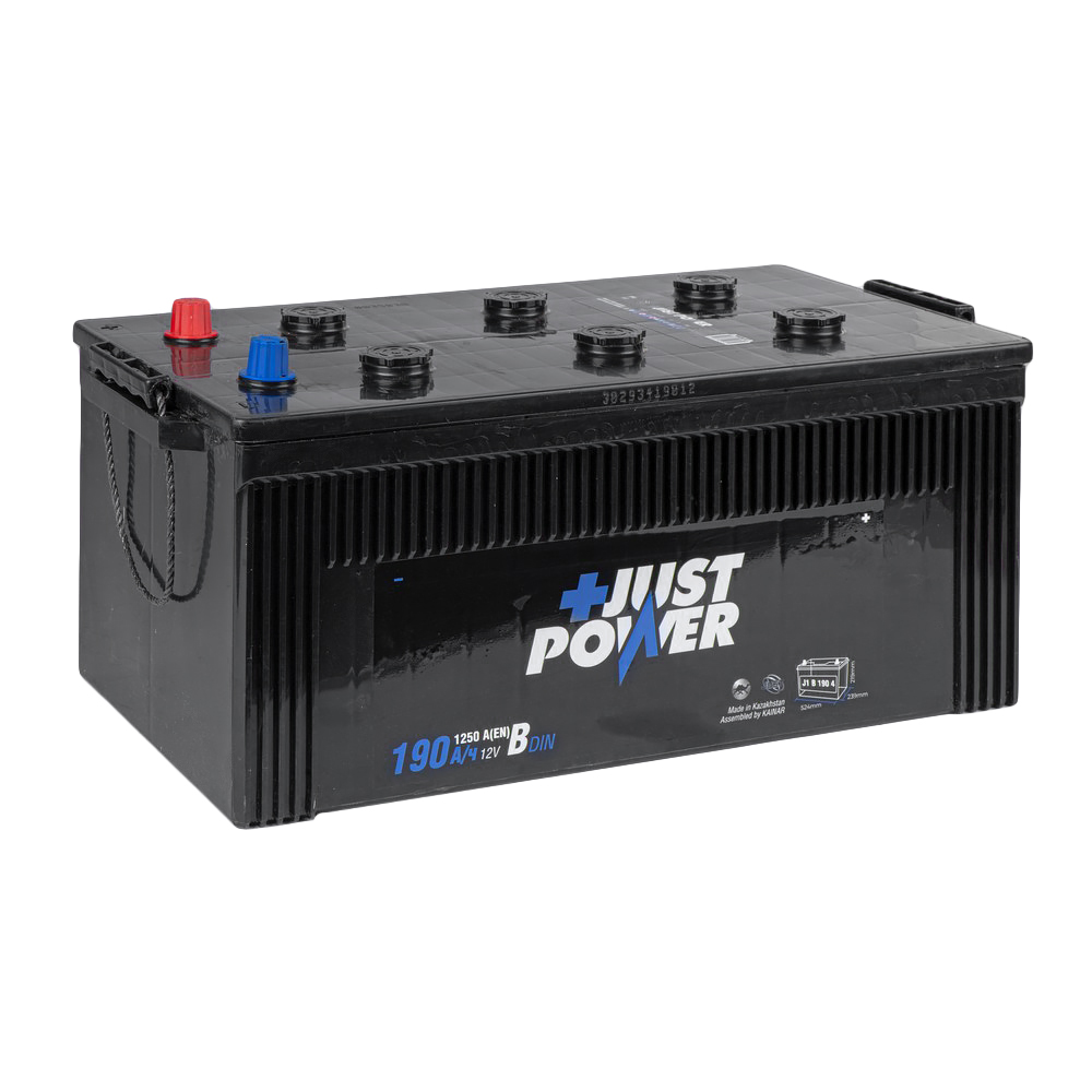 Аккумулятор JUST POWER+ 190 Ач L+(3) 524x239x219 B EN 1250 А