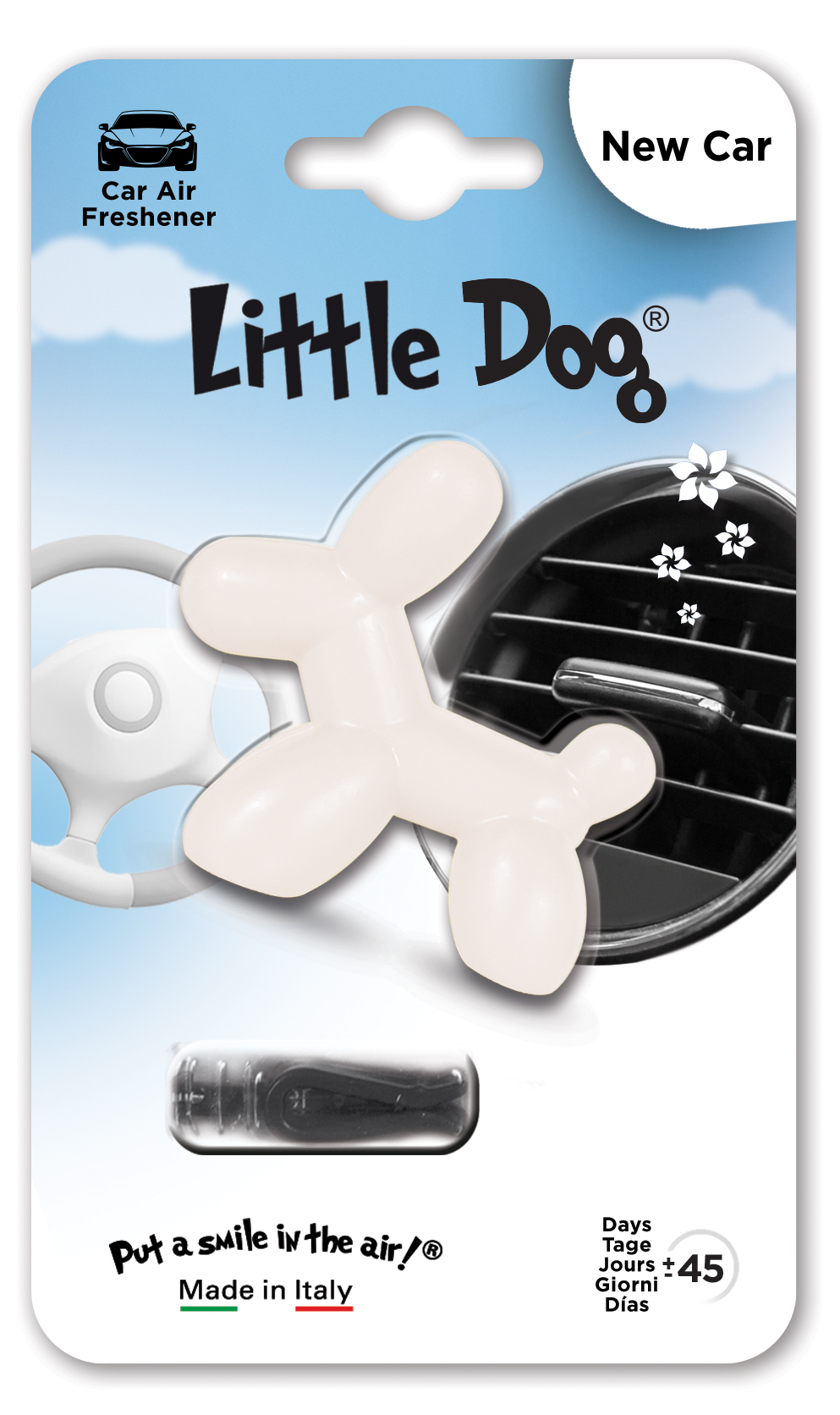 Little Dog ED0202 Ароматизатор на дефлектор Little Dog New Car (Новая машина )