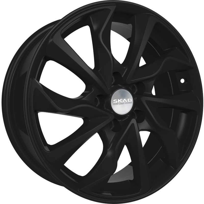 Диск литой R17 7J 5x108/63.3 ET45 СКАД Марсель черный бархат 2170725 ...