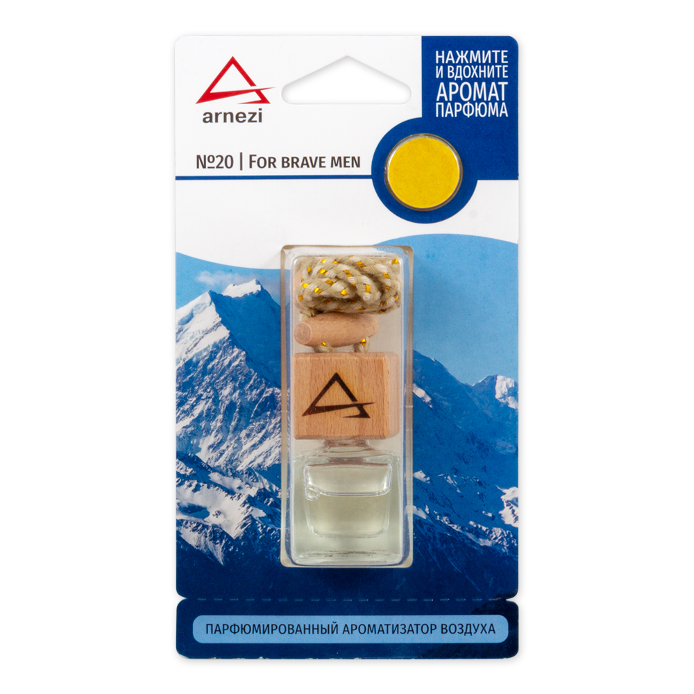 Ароматизатор подвесной, французский парфюм №20 For brave men ARNEZI A1509099