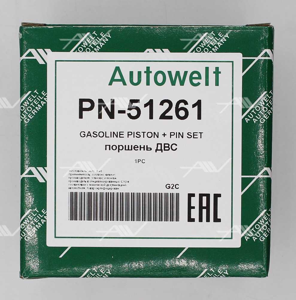 Autowelt PN51261 поршень 0.50 VW 1.4 AEX/AKV/APQ...