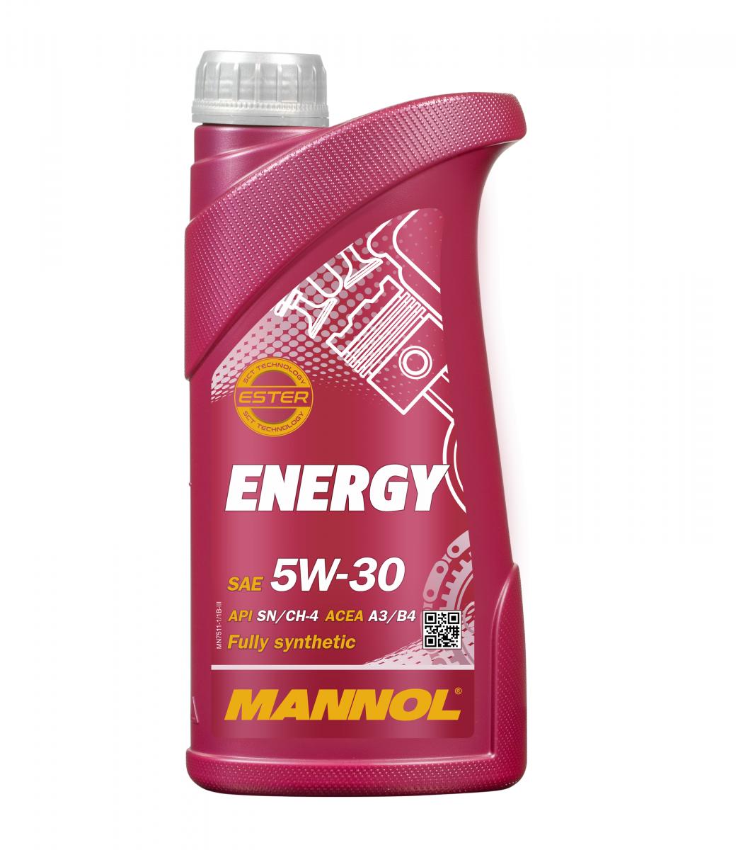 Масло моторное MANNOL ENERGY 5W-30 1 л 7016 MANNOL артикул 7016 - цена,  характеристики, купить в Москве в интернет-магазине автозапчастей АВТОРУСЬ