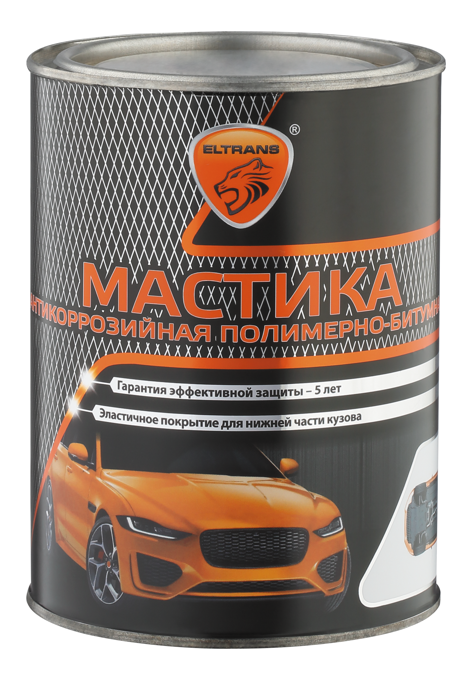 Мастика полимерно-битумная (1кг) "Бастион" морозостойкая (ELTRANS)