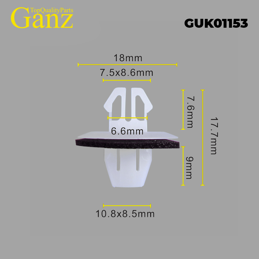 Клипса универсальная  GANZ GUK01153
