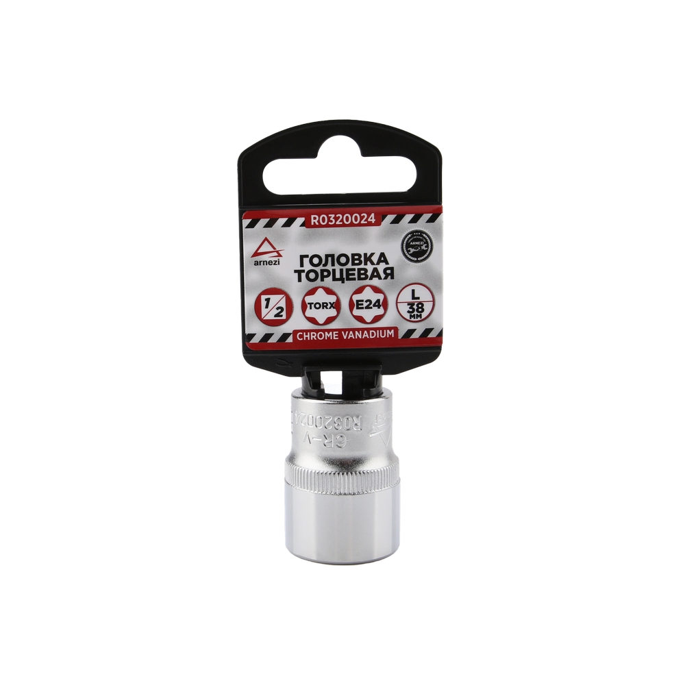 Головка 12 внешний TORX Е24 L=38 мм, на холдере ARNEZI R0320024