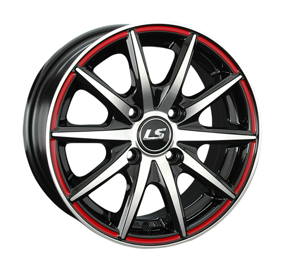 Диск литой R15 6.5J 4x100/73.1 ET45 LS 221 BKFRL S080568 LS артикул ...