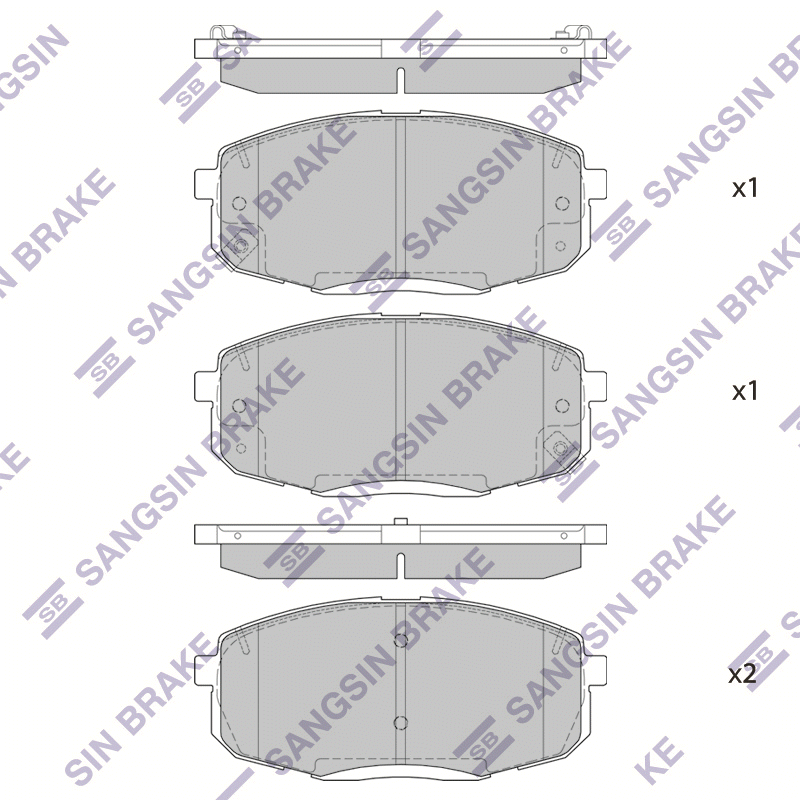 Колодки передние HYUNDAI Creta 17-> / KIA Seltos 19-> SANGSIN BRAKE SP4098 SANGSIN BRAKE артикул SP4098 - цена, характеристики, купить в Москве в интернет-магазине автозапчастей АВТОРУСЬ