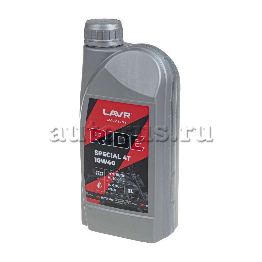 Масло моторное LAVR MOTO RIDE SPECIAL 4Т SN 10W-40 1 л Ln7747 LAVR ...