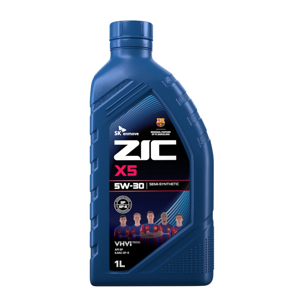 Масло моторное ZIC X5 5W-30 полусинтетическое 1 л 132621 ZIC