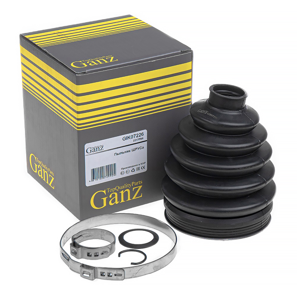 Пыльник ШРУСа наружный комплект 86.1x114.3x25.9 AUDI A3A3 Sportback (8P) 2003-2013 GANZ GIK07226
