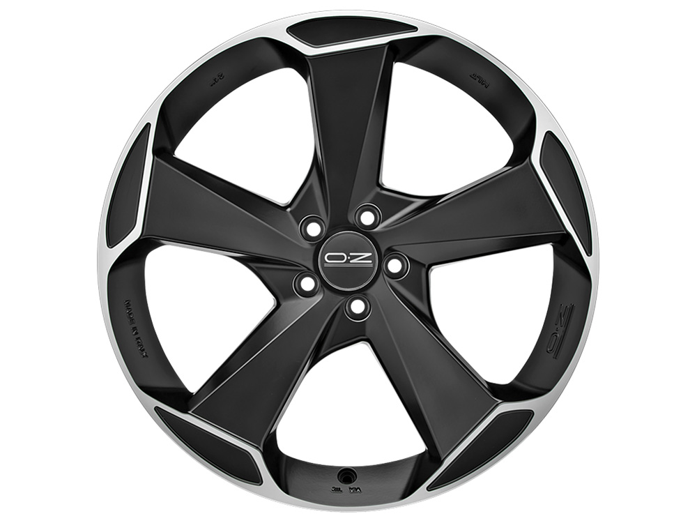 Диск литой R20 9.5J 5x120/72.56 ET40 OZ Aspen HLT Matt Black Diamond ...