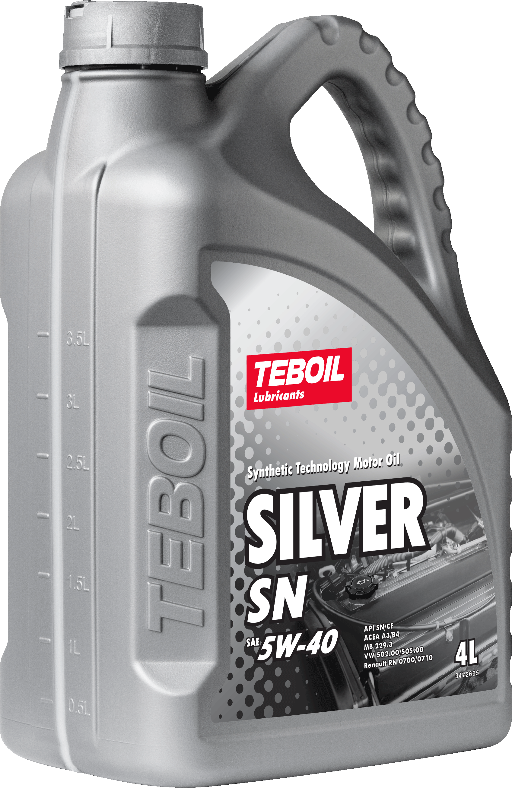 Масло моторное TEBOIL Silver SN 5W-40 полусинтетическое 4 л 3453924 TEBOIL артикул 3453924 - цена, характеристики, купить в Москве в интернет-магазине автозапчастей АВТОРУСЬ