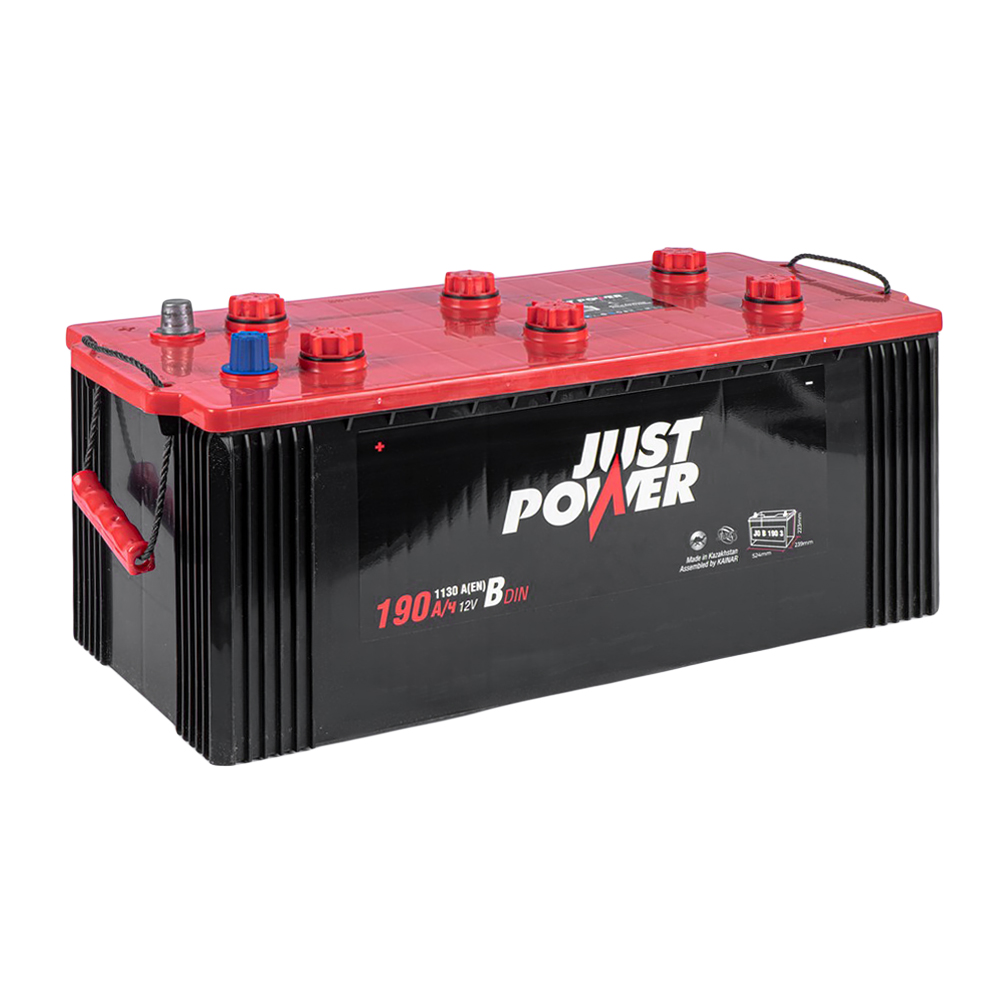 Аккумулятор JUST POWER 190 Ач L+(3) 524x239x223 B EN 1130 А